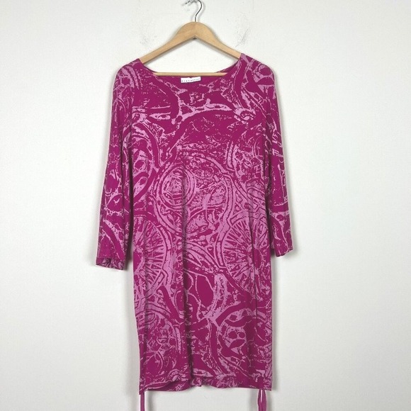 2/$30 Bryn Walker Print‎ Ruched Side Tunic Small - Picture 3 of 4